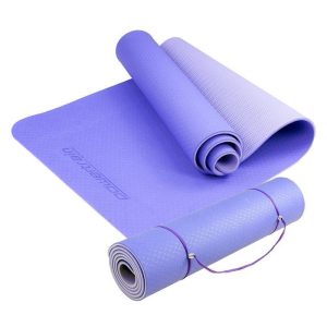 Powertrain TPE Thảm Tập Pilates, Yoga 8 mm Màu Tím Nhạt