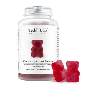 Teddi Lab by Unichi Cranberry Extract Hỗ Trợ Sức Khỏe Đường Tiết Niệu 60 Viên Kẹo Dẻo