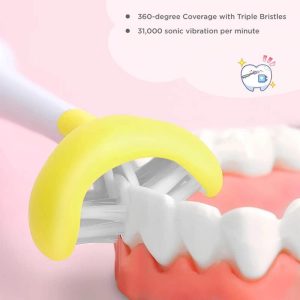 Caremax Triple Bristle Bàn Chải Điện Sonic 3 Mặt Lông, Sạc Lại 1 Cái – ảnh 2