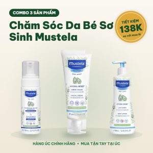 Combo Chăm Sóc Da Bé Sơ Sinh Mustela