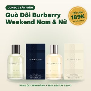 Combo Quà Đôi Burberry Weekend Nam & Nữ