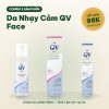 Combo Da Nhạy Cảm QV Face: Sữa Rửa Mặt + Kem Dưỡng + Serum