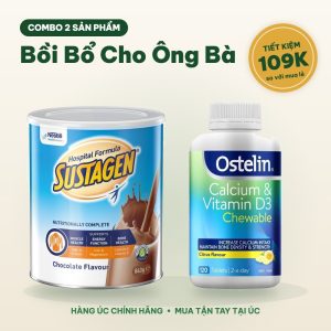 Combo Bồi Bổ Cho Ông Bà: Sustagen Hospital + Canxi D3
