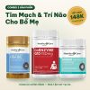 Combo Tim Mạch & Trí Não Cho Bố Mẹ: Dầu Cá + CoQ10 + Ginkgo