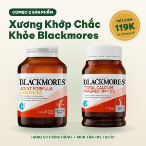 Combo Xương Khớp Chắc Khỏe Blackmores: Glucosamine + Canxi Magiê D3